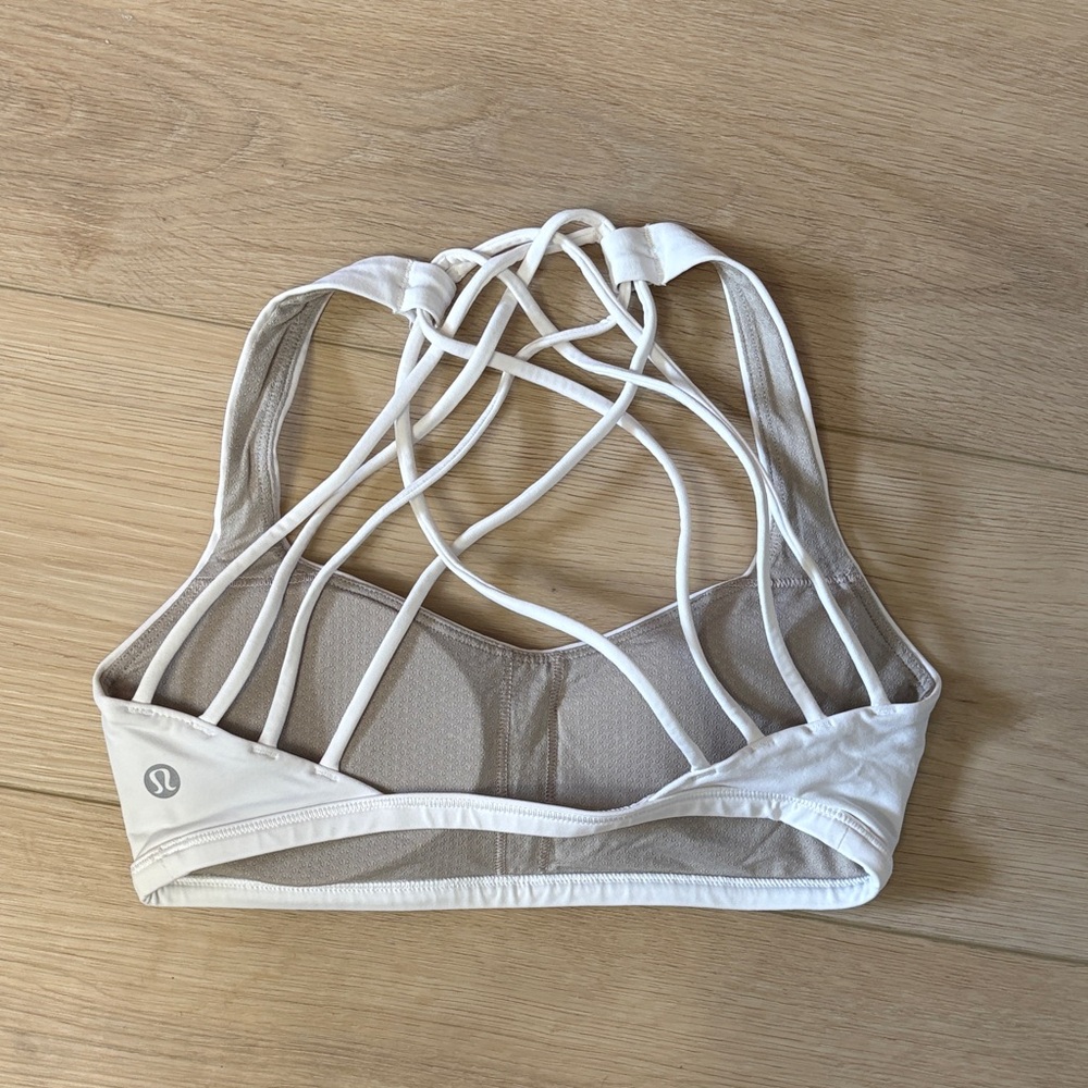lululemon athletica White Strappy Sports Bra